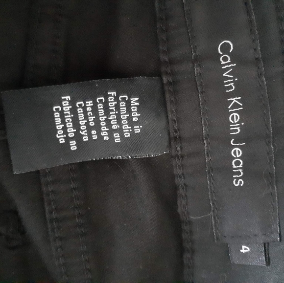 Calvin Klein Black Jeans sz 4, nwt - Picture 6 of 8